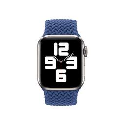 Watch Braided Solo Loop Replacement Band Soft Polyester Breathable for Apple Watch 38/40mm, Atlantic Blue