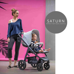 Hauck,Saturn R,Stroller,Unisex,0M+,Denim Silver