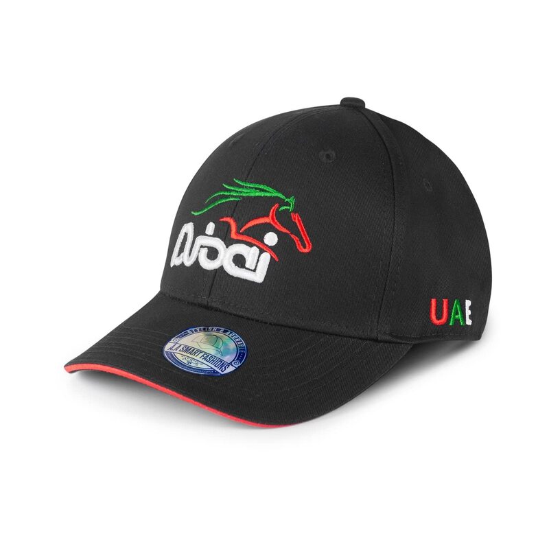 A.A Smart Fashions Dubai Horse Racing Baseball Cap, Black