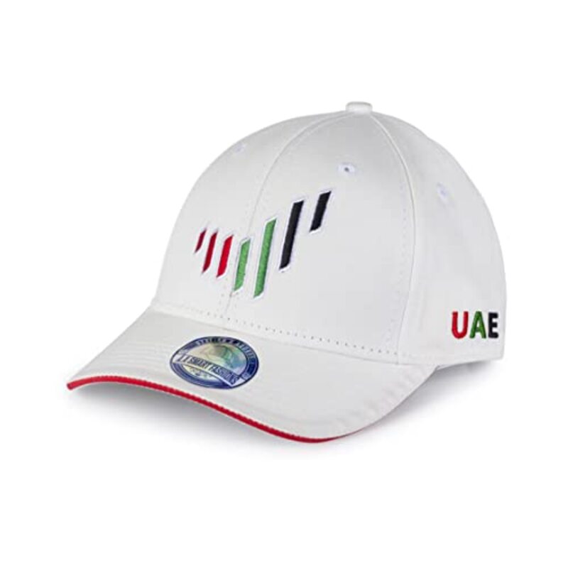 A.A Smart Fashions UAE National Branded Baseball Cap, White