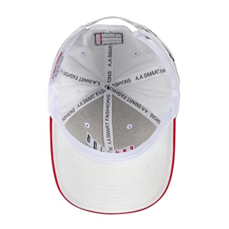 A.A Smart Fashions UAE National Branded Baseball Cap, White