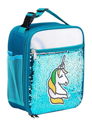 Lamar Kids Unicorn Insulated Thermal Lunch Bag, Blue