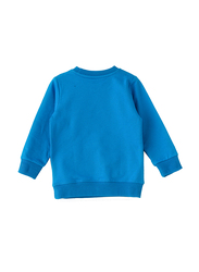 Lamar Kids Cotton Long Sleeve Sweatshirt for Boys, 1-2 Years, Blue