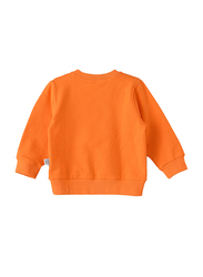 Lamar Kids Cotton Long Sleeve Sweatshirt for Boys, 1-2 Years, Orange