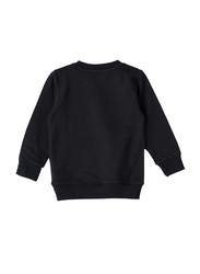 Lamar Kids Cotton Long Sleeve Sweatshirt for Babies, 1-2 Years, Black