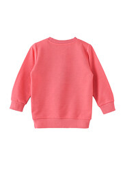 Lamar Kids Cotton Long Sleeve Sweatshirt for Girls, 6-7 Years, Pink