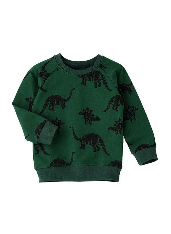 

Lamar Kids Cotton Long Sleeve Sweatshirt for Boys, 6-7 Years, Green