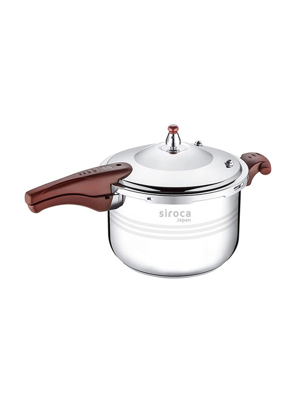 

Siroca Japan 5 Ltr Stainless Steel Pressure Cooker, 10x5x8 cm, Silver