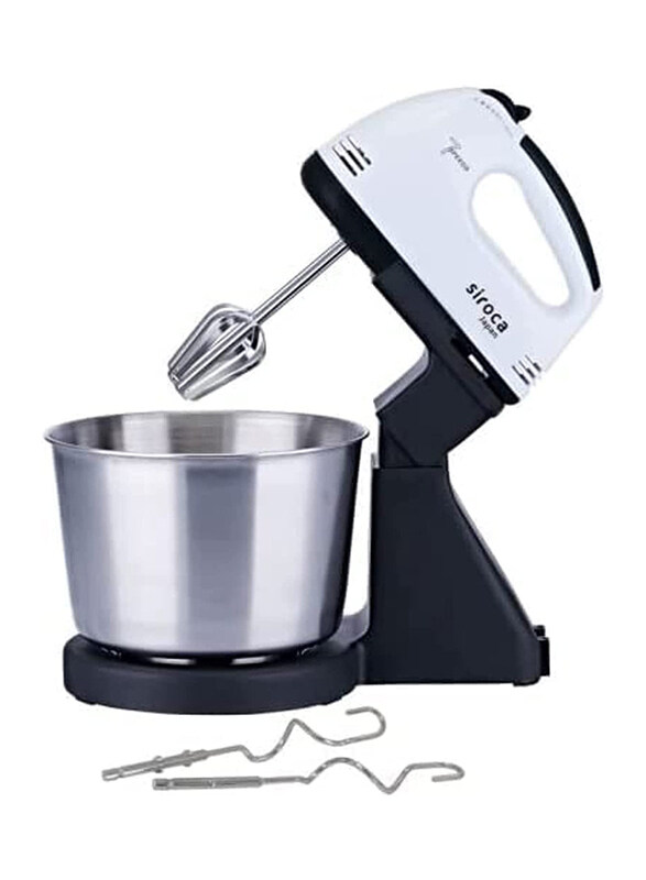 

Siroca Japan 2L Electric Stand Mixer with Bowl, 400W, SRC-181, Multicolour