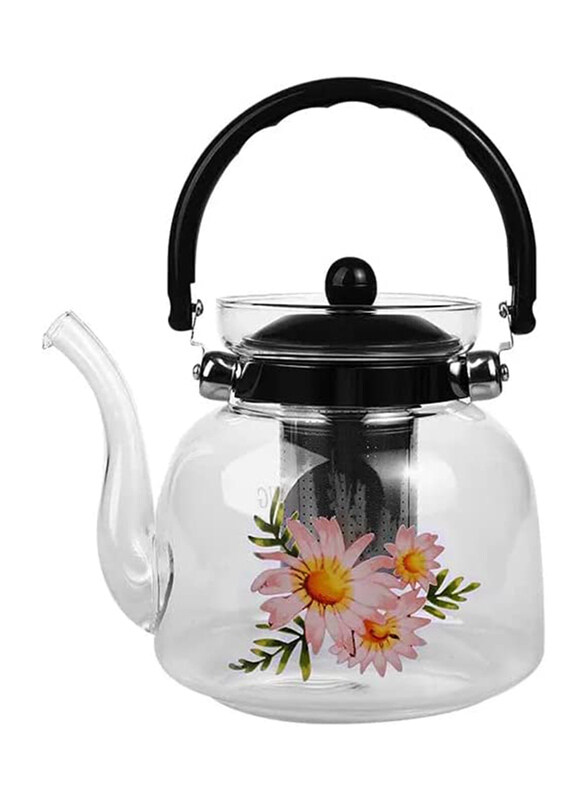 

Venice Italy 800ml Glass Teapots with Infuser, Clear