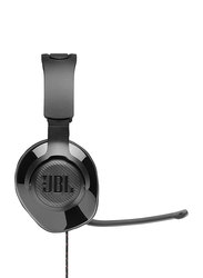 JBL Quantum 200 3.5 mm Jack Over-Ear Gaming Headphones with Mic, Black