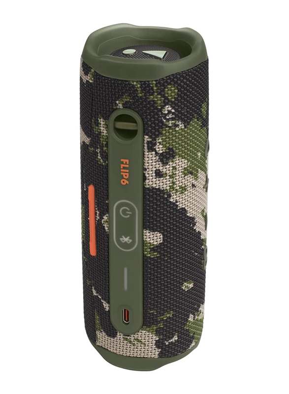 JBL Flip 6 Water Resistant Portable Bluetooth Speaker, JBLFLIP6SQUAD, Squad Camouflage