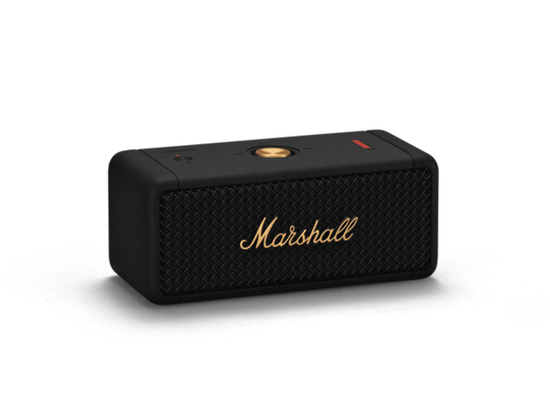 Marshall Emberton Portable Compact Wireless Speaker, Black/Brass