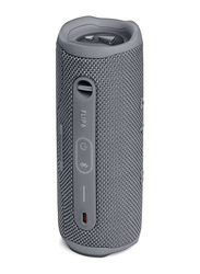 JBL Flip 6 Water Resistant Portable Bluetooth Speaker, JBLFLIP6GREY, Grey