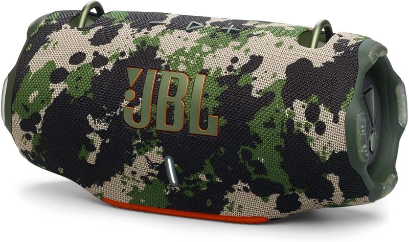 JBL Xtreme 4 Portable waterproof speaker with massive JBL Pro Sound and a convenient shoulder strap,camouflage- Squad