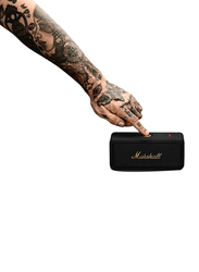 Marshall Emberton II Water Resistant Portable Bluetooth Speaker with 30 Hours Playtime, Black/Brass