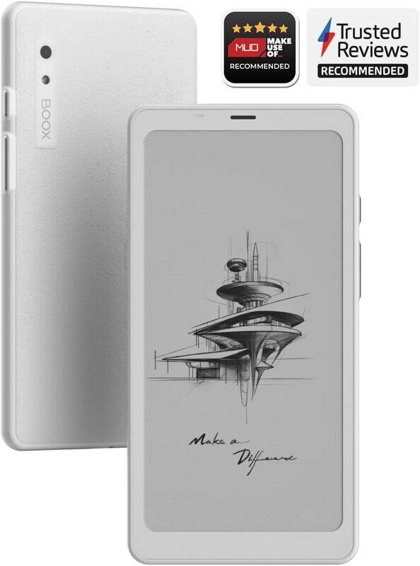 

6" BOOX Palma2 Mobile ePaper, Android 13, 6GB+128GB, Octa-Core, G-Sensor, Front Light, 16MP Rear Camera, W/O SIM, White