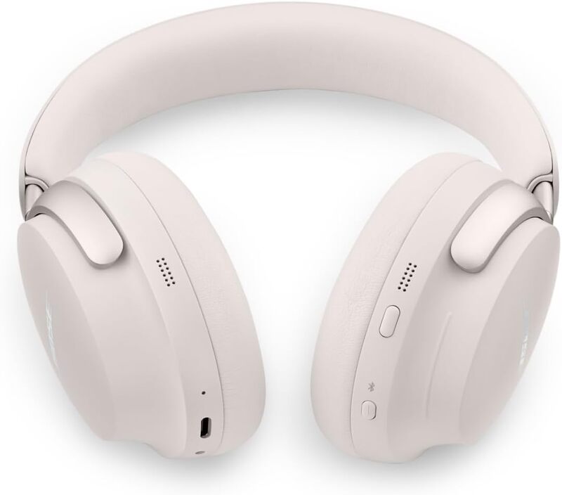 Bose QuietComfort Ultra Over-Ear Noise Cancelling Headphones, White Smoke