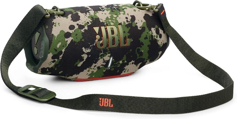 JBL Xtreme 4 Portable waterproof speaker with massive JBL Pro Sound and a convenient shoulder strap,camouflage- Squad