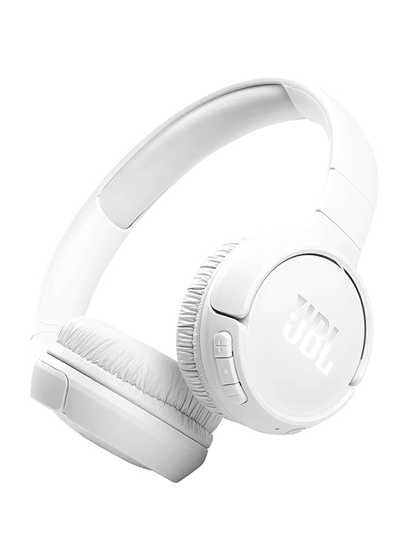 JBL Tune 510BT Wireless Over-Ear Headphones, White