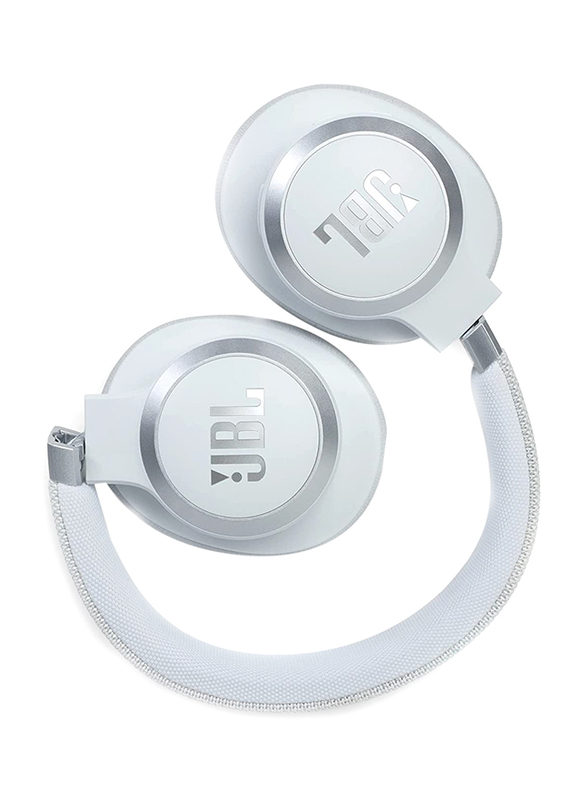 JBL Live 660NC Wireless Over-Ear Noise Cancelling Headphones, White