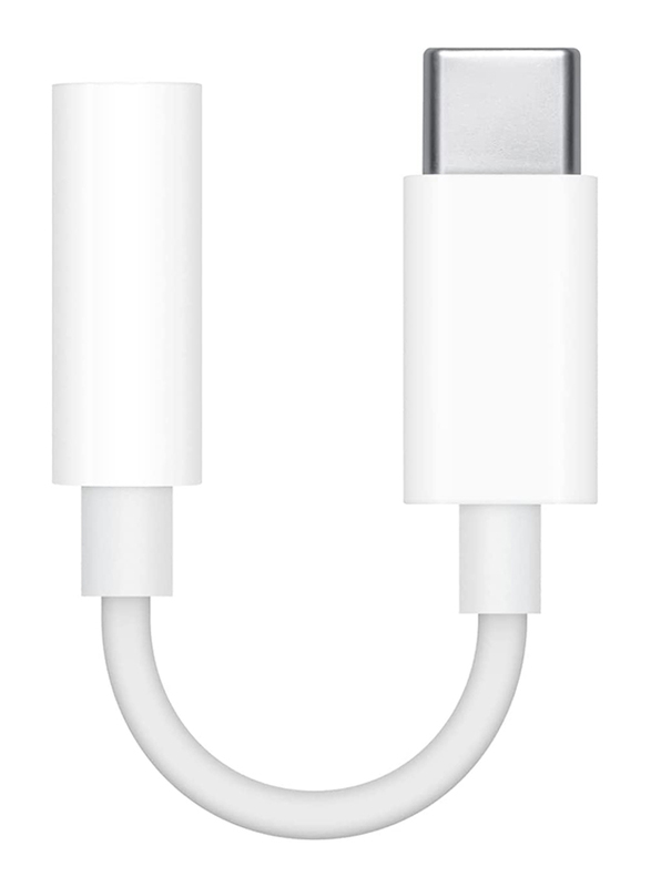 Apple 3.5mm Headphone Jack Adapter, USB-C to 3.5 mm Jack for Apple Devices, White
