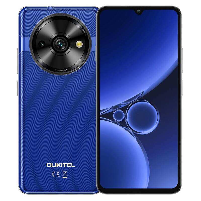 

Oukitel C59 Pro Dual SIM Smartphone, 4GB RAM (Expandable to 16GB), 256GB Storage, 4G LTE, 6.88" HD+ 90Hz Display, 5150mAh Battery, Android 15