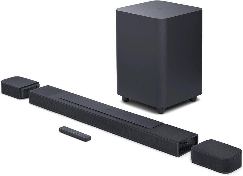 

JBL Bar 1000: 7.1.4-Channel soundbar with Detachable Surround Speakers, MultiBeam, Dolby Atmos, and DTS:X, Wi-Fi