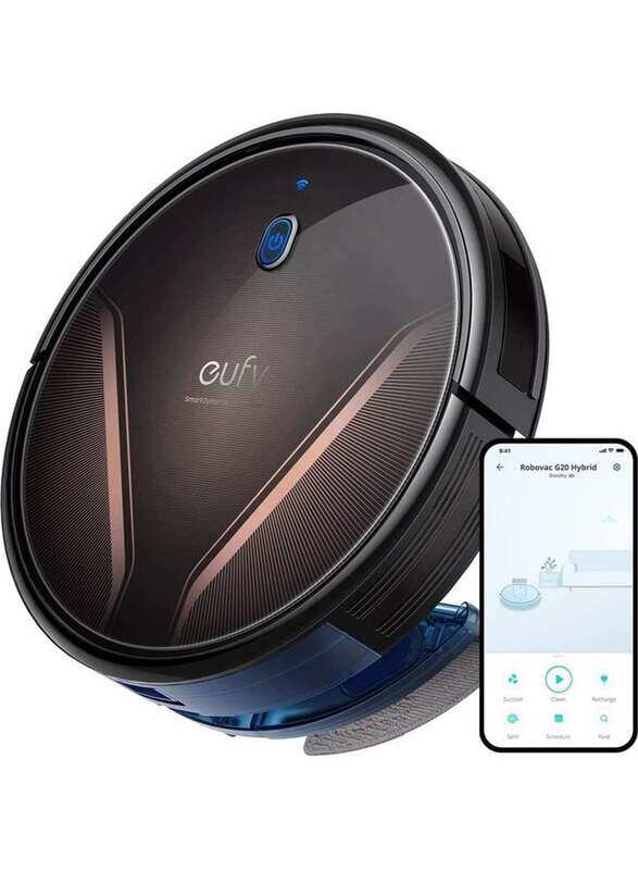 

Eufy RoboVac G20 Hybrid Robot Vacuum Cleaner with Mop, Dynamic Navigation, 2500 PA Strong Suction, 450ml, 55W, T2258, Black