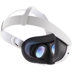 Meta Quest 3 Advanced VR Headset, 128GB Storage, Ring-Free Touch Plus Controllers, Adjustable Strap, Built-In 3D Spatial Audio, White
