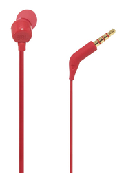 JBL Tune 110 Wired In-Ear Earphones, Red