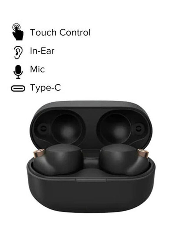 Sony Truly Wireless In-Ear Noise Cancelling Earbuds Headphones, WF1000XM4, Black