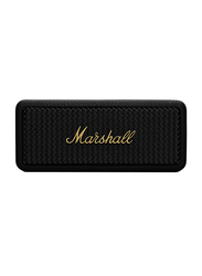 Marshall Emberton II Water Resistant Portable Bluetooth Speaker with 30 Hours Playtime, Black/Brass
