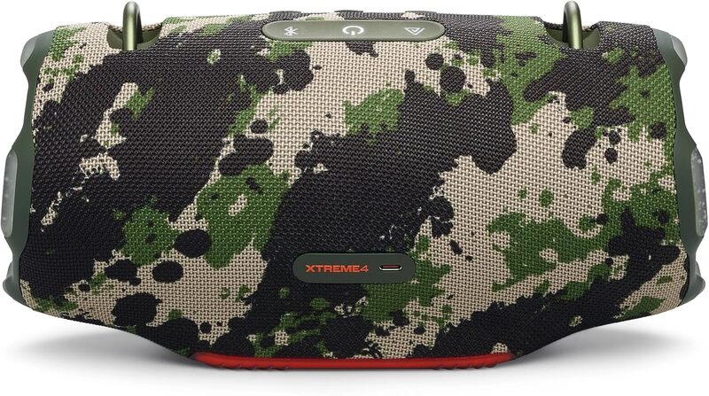 JBL Xtreme 4 Portable waterproof speaker with massive JBL Pro Sound and a convenient shoulder strap,camouflage- Squad