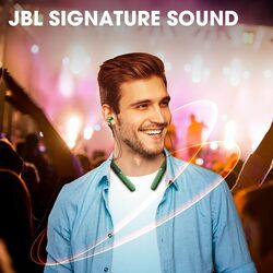 JBL Wireless Live 200BT In-Ear Neckband Headphones, Green