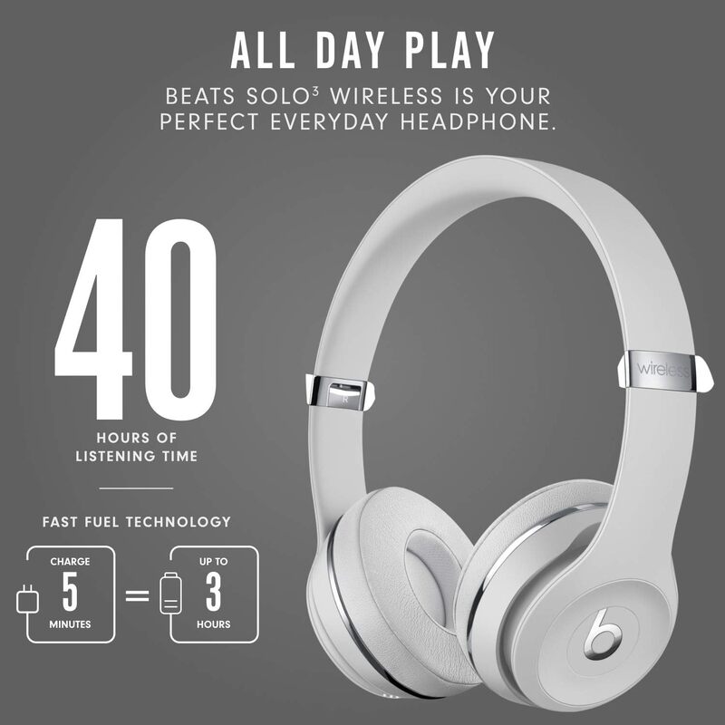 Beats Solo3 Wireless On-Ear Headphones,  Silver