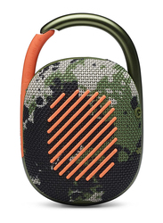 JBL Clip 4 Water Resistant Portable Bluetooth Speaker, JBLCLIP4SQUAD, Squad Camouflage