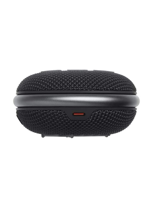 JBL Clip 4 Water Resistant Portable Bluetooth Speaker, JBLCLIPBLK, Black