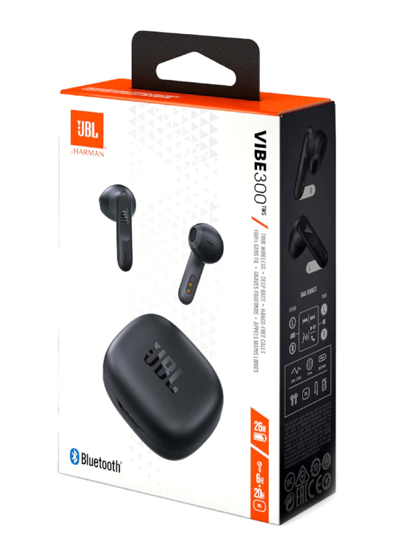 JBL Wave 300 True Wireless In-Ear Earbuds, Black