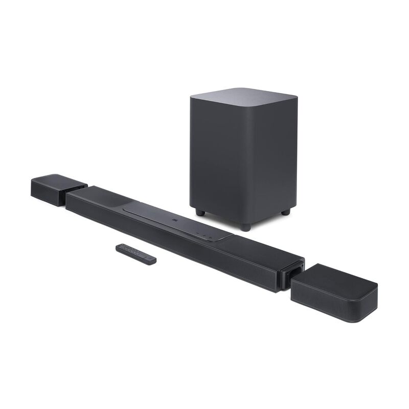 JBL Bar 1300 11.1.4 Channel Soundbar Detachable Surround Speaker 1170W Total Speaker Output 10 Wireless Subwoofer Bluetooth 5.0 Connectivity, Black