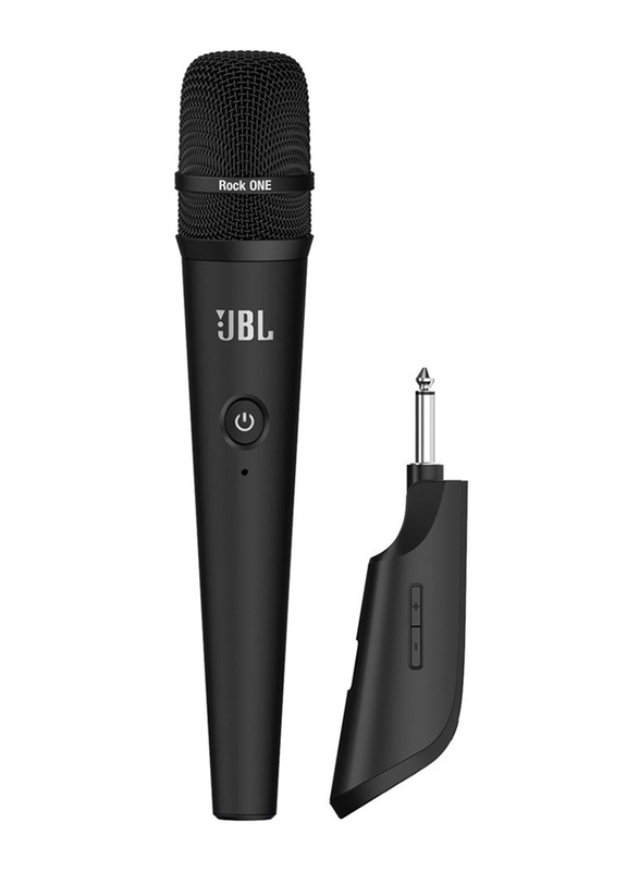 JBL Rock One Rechargeable and Portable UHF Wireless Microphone System, Black