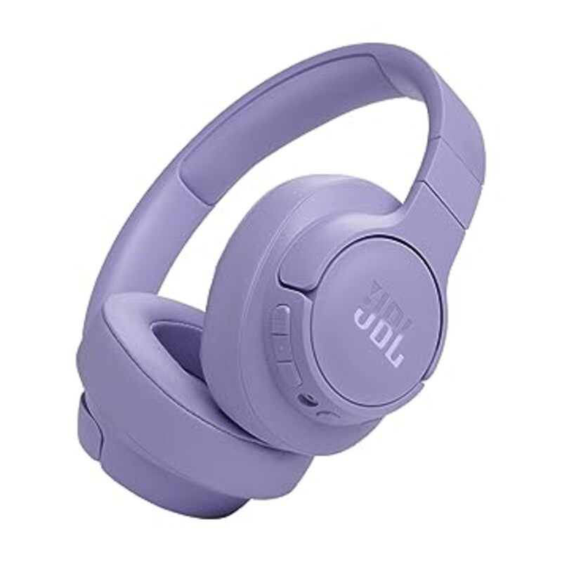 JBL Tune 770NC Wireless Over Ear ANC Headphones with Mic, Upto 70 Hrs Playtime, Speedcharge, Google Fast Pair, Dual Pairing, BT 5.3 LE Audio, Customize on Headphones App (Purple)