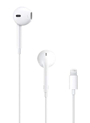 Apple Wired In-Ear EarPods with Lightning Connector, White