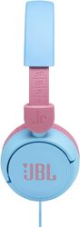 JBL Jr 310 Kids Wired On-Ear Headphones, Safe Sound , Built-In Mic, Sof Padded Headband, Comfortable Ear Cushion, Compact and Foldable Design, Single-Side Flat Cable - Blue, JBLJR310BLU
