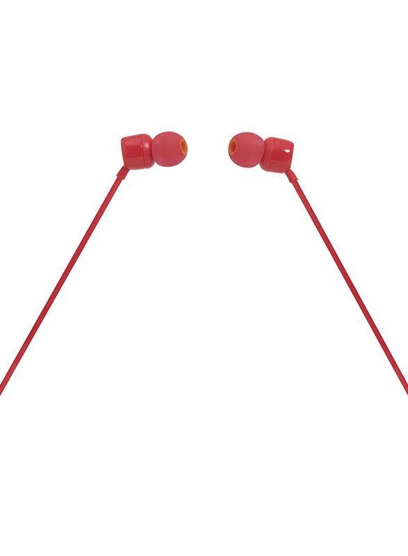 JBL Tune 110 Wired In-Ear Earphones, Red