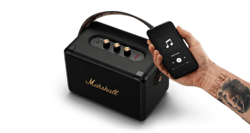 Marshall Kilburn II Bluetooth Wireless Water Resistant 20+ Hours 36W Portable Speaker, Black/Brass