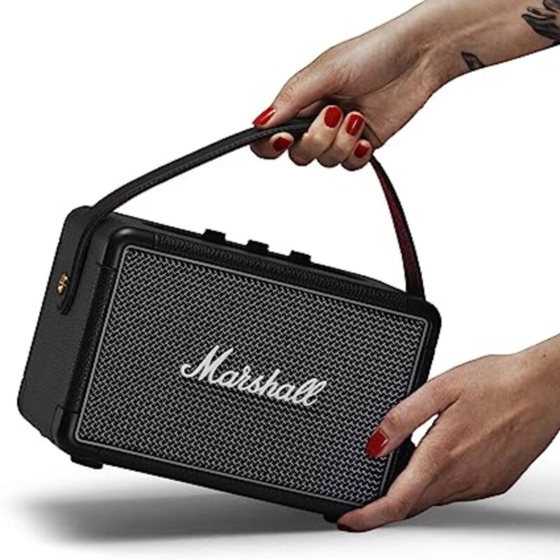 Marshall Kilburn II Bluetooth Wireless Water Resistant 20+ Hours 36W Portable Speaker, Black