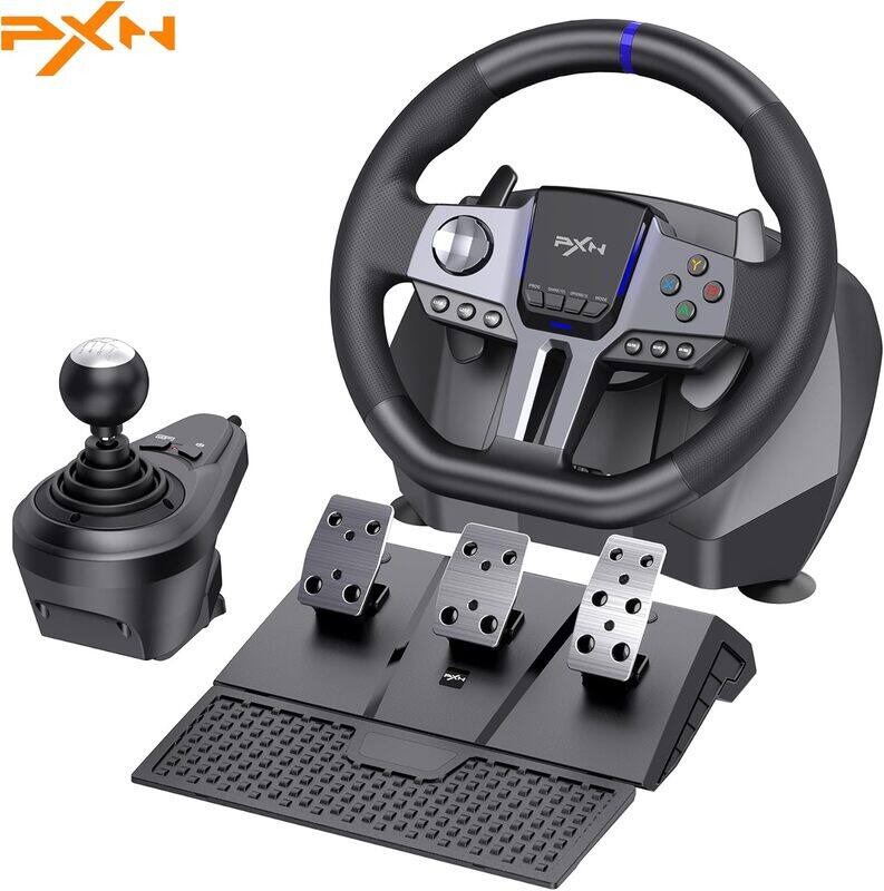 

PXN V9 Gen2 Racing Wheel - Steering Wheel Driving Wheel 270°/ 900° Degree Vibration Gaming Steering Wheel with Shifter and Pedal for PS4,PC,PS3,Xbox S