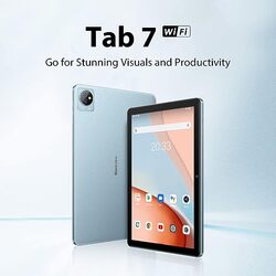 Blackview Tab 7 Wifi, 10.1 inch Android 12 Tablet HD+ IPS Display, Quad-core 3GB RAM+64GB ROM (1TB External SD Card), 6580mAh Battery, 5MP+2MP Dual Camera, Twilight Blue
