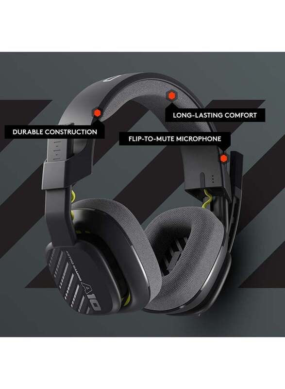 Astro A10 Gen 2 Wired Gaming Headset for PC, Black